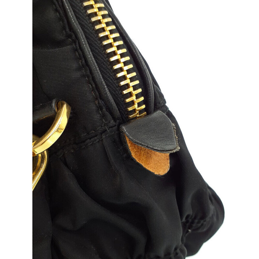 Prada Gaufre Shoulder Bag handbag Satchel gathered Tessuto - Picture 9 of 9
